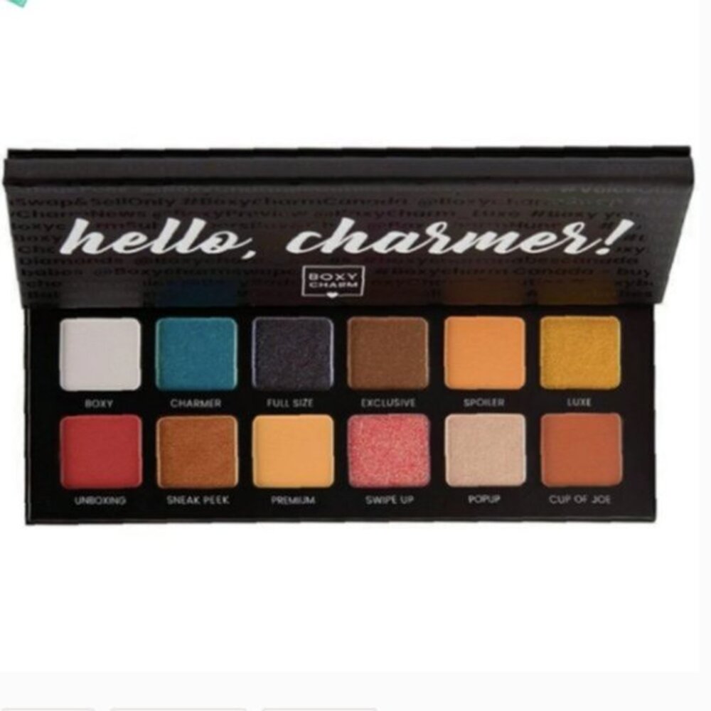 BOXYCHARM - HELLO, CHARMER PALETTE- 12 Shadows- NIB
